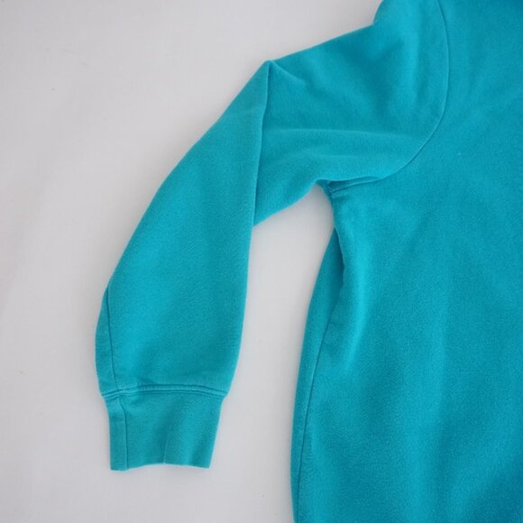 Basic Editions Teal Embroidered Birds Crewneck Sweater L - Picture 8 of 11